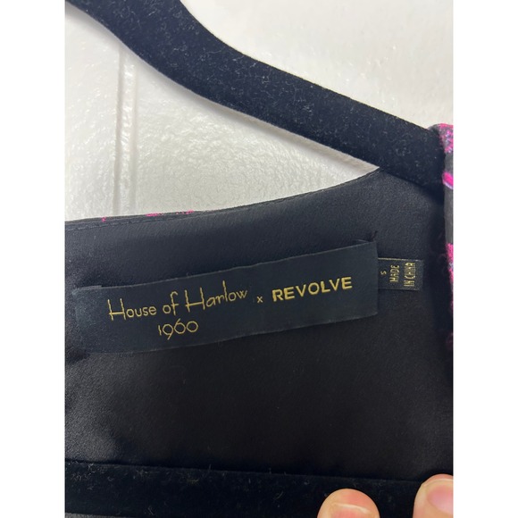 House of Harlow x REVOLVE Amara Dress Women S Pink multi Floral Puff Sleeve Mini - Picture 3 of 8